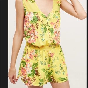 Anthropologie Plenty by Tracy Reece floral romper