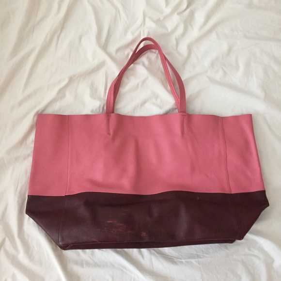 CELINE cabas horizontal tote - pink/burgundy - Picture 3 of 6