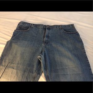 Men's blue jeans. - washed look