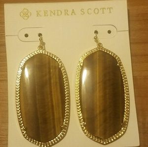Kendra Scott Tiger Eye earrings