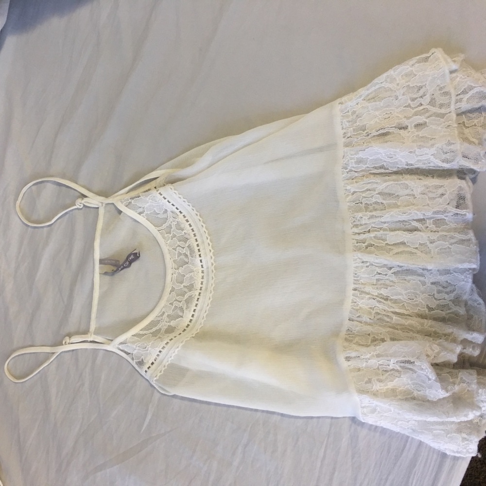 Cream colored tank top