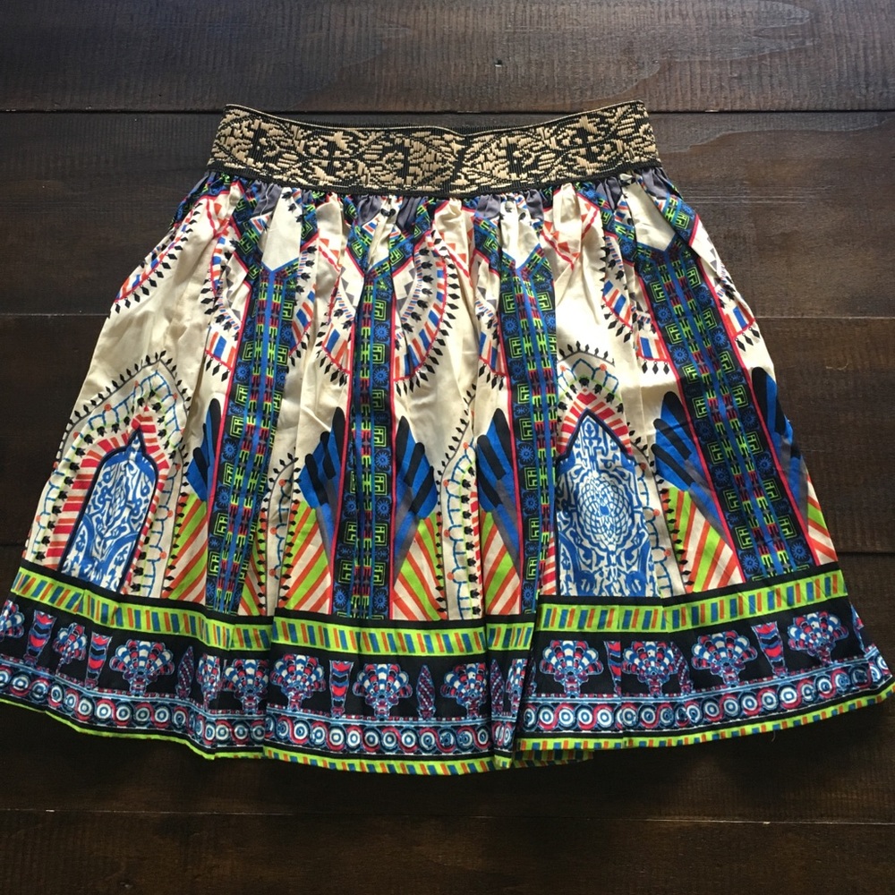 Bohemian mini skirt