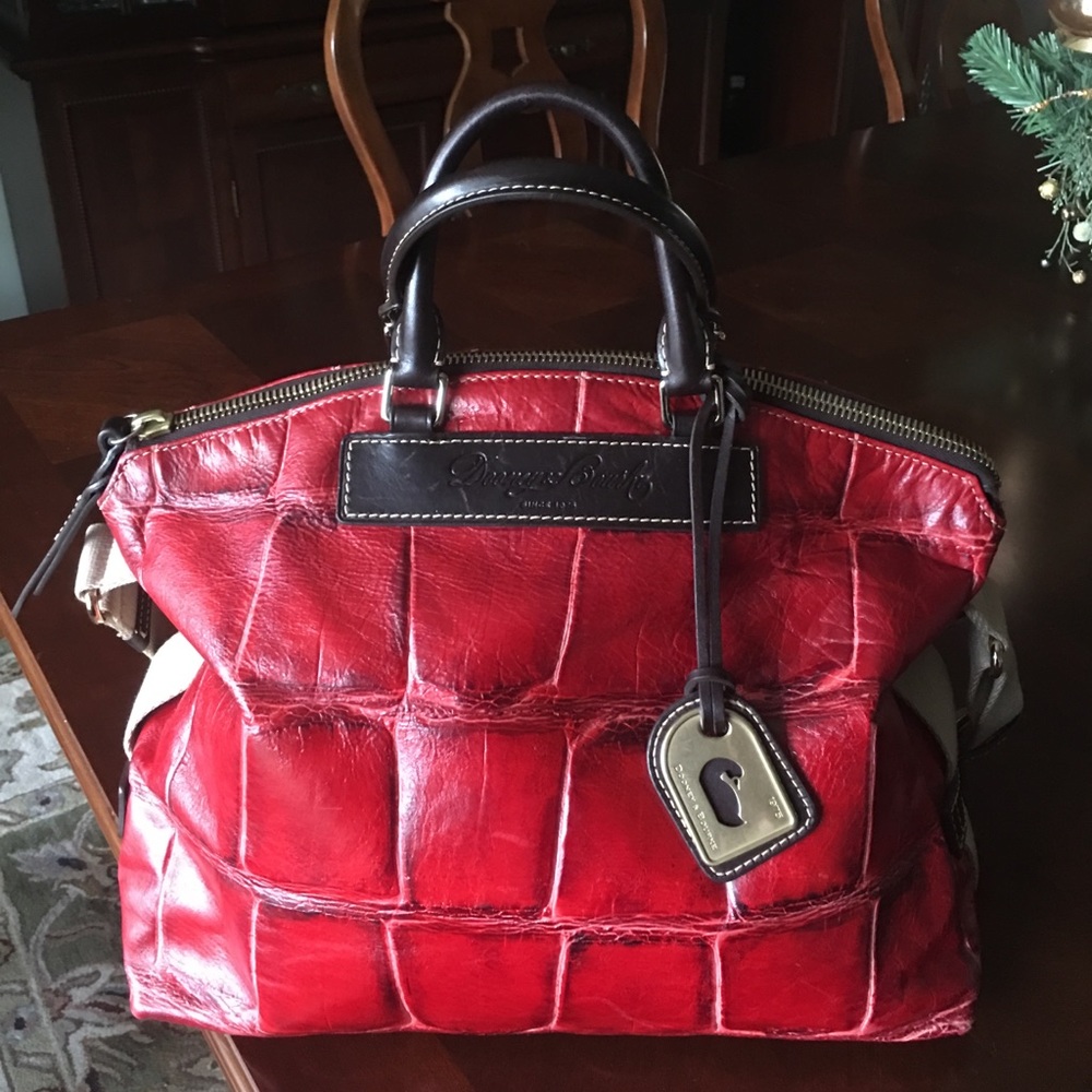 Red Dooney & Bourke Florentine Leather Bag