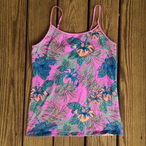 Mossimo Purple Floral Tank Top