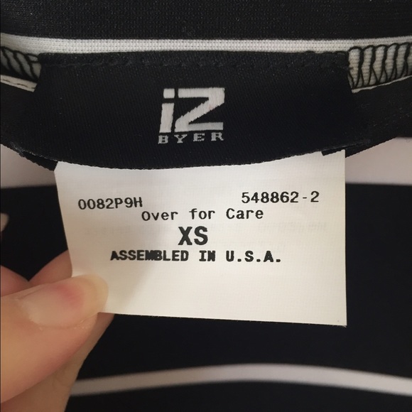 iZByer black and white striped skirt - Picture 4 of 4