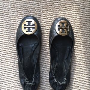 Black Tory Burch Reva Flats