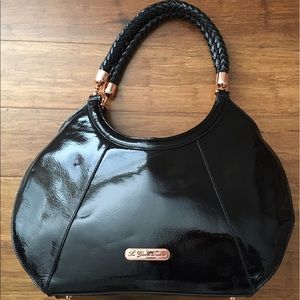 La Gioe di Toscana handbag in black patent leather
