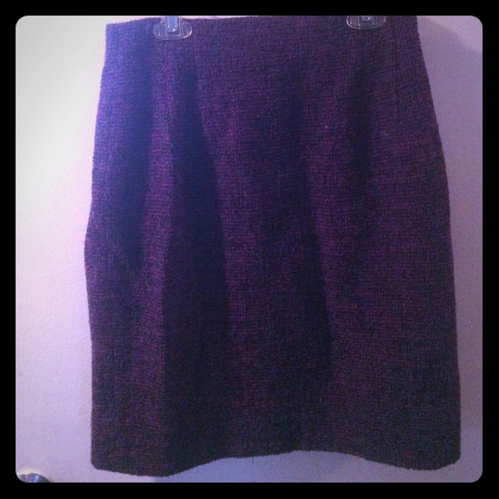 Vintage purple tweed skirt