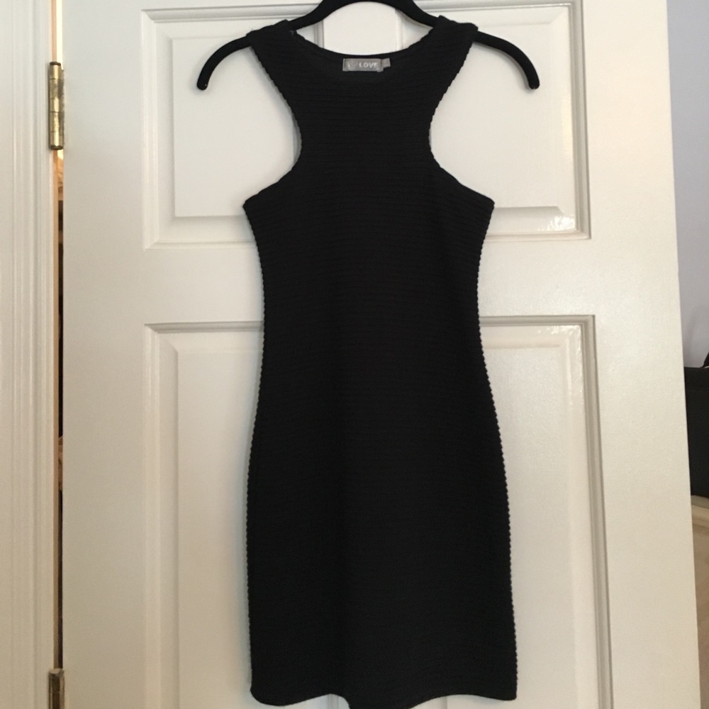 LF ribbed bodycon party dress