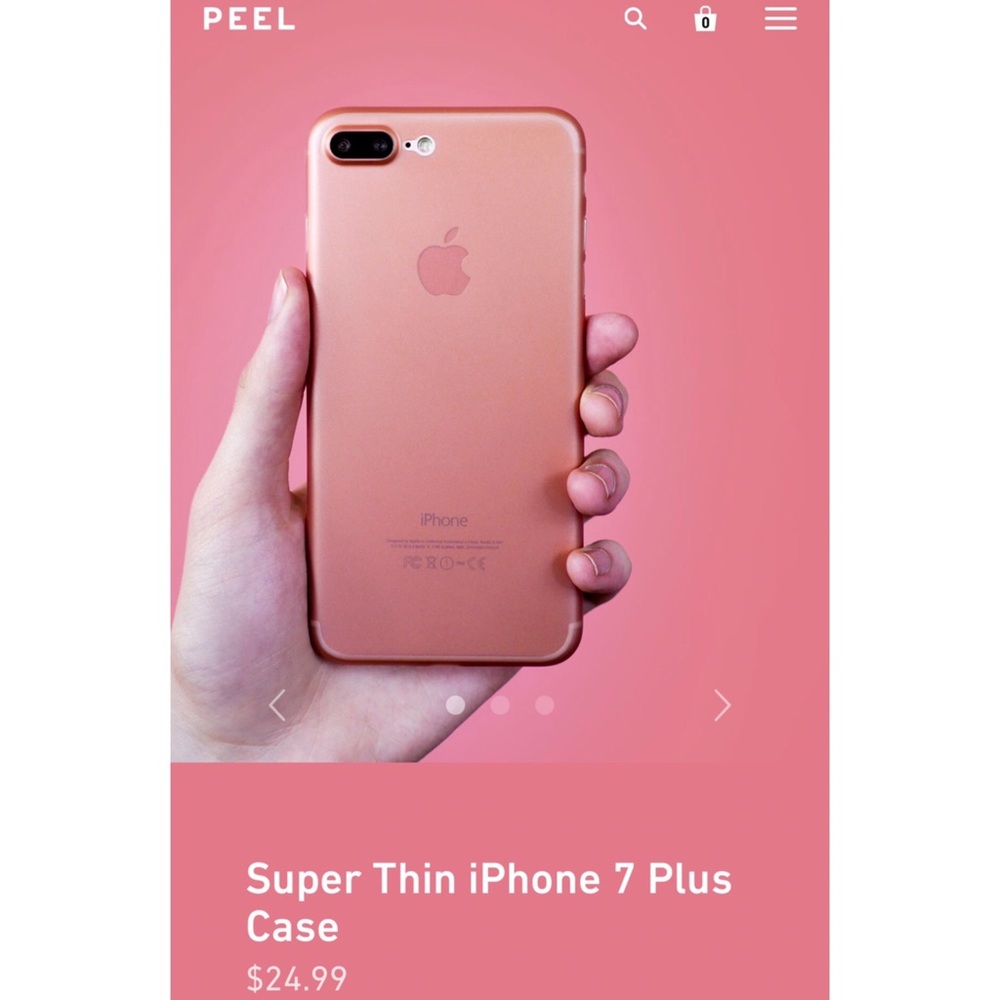 Rose Gold Super Thin Peel iPhone 7 Plus Case