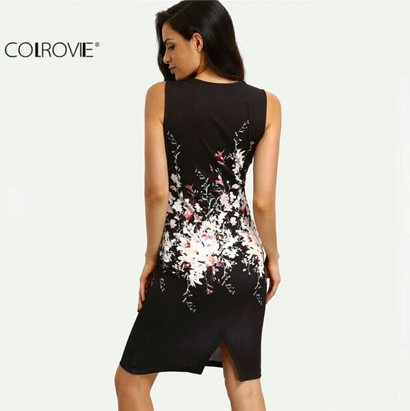 👗 CLEARANCE  LAST ONE HP  FITTED SLEEVELESS DRESS - Picture 2 of 3