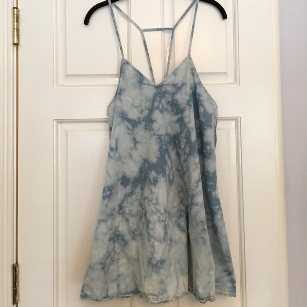 Denim mini dress