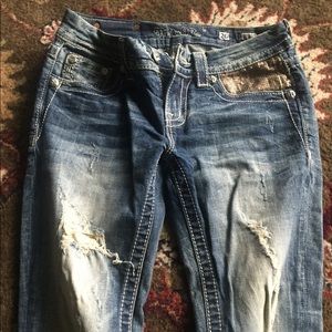 Miss me gold sparky skinny jeans