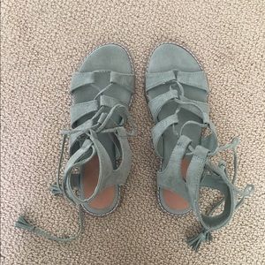 Old Navy Sage Green Sandals (worn once)