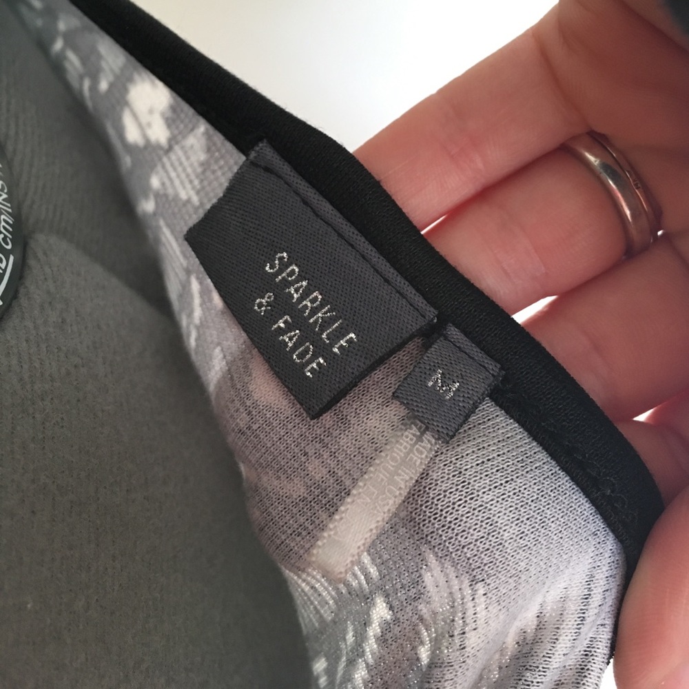 Sparkle And Fade Black And White Patterned Dress - image 5