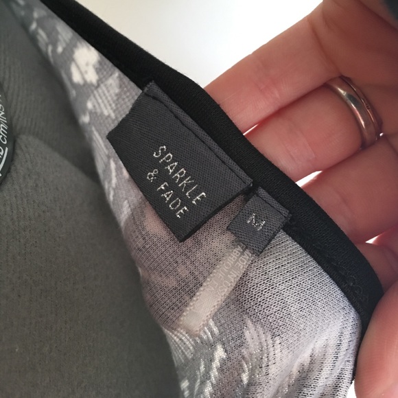 Sparkle and Fade Black and White Patterned Dress - Picture 5 of 6