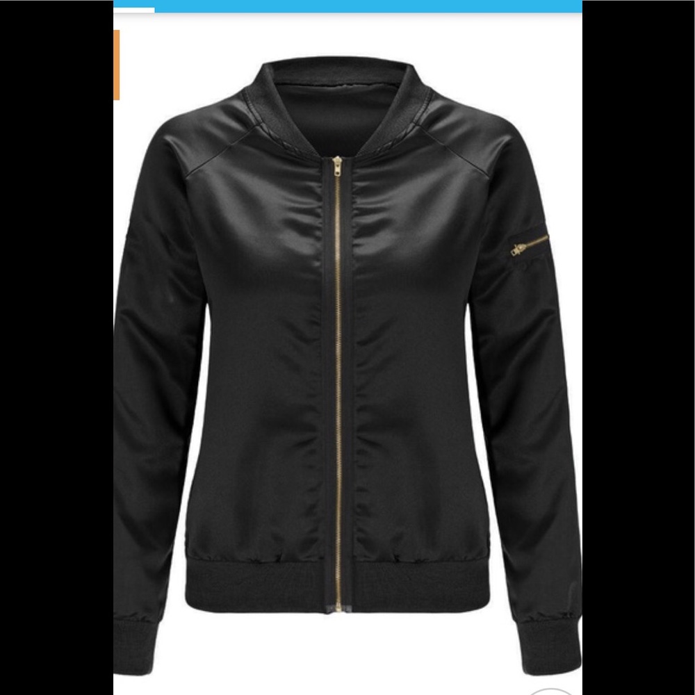 New Baseball Black Bomber Jacket
