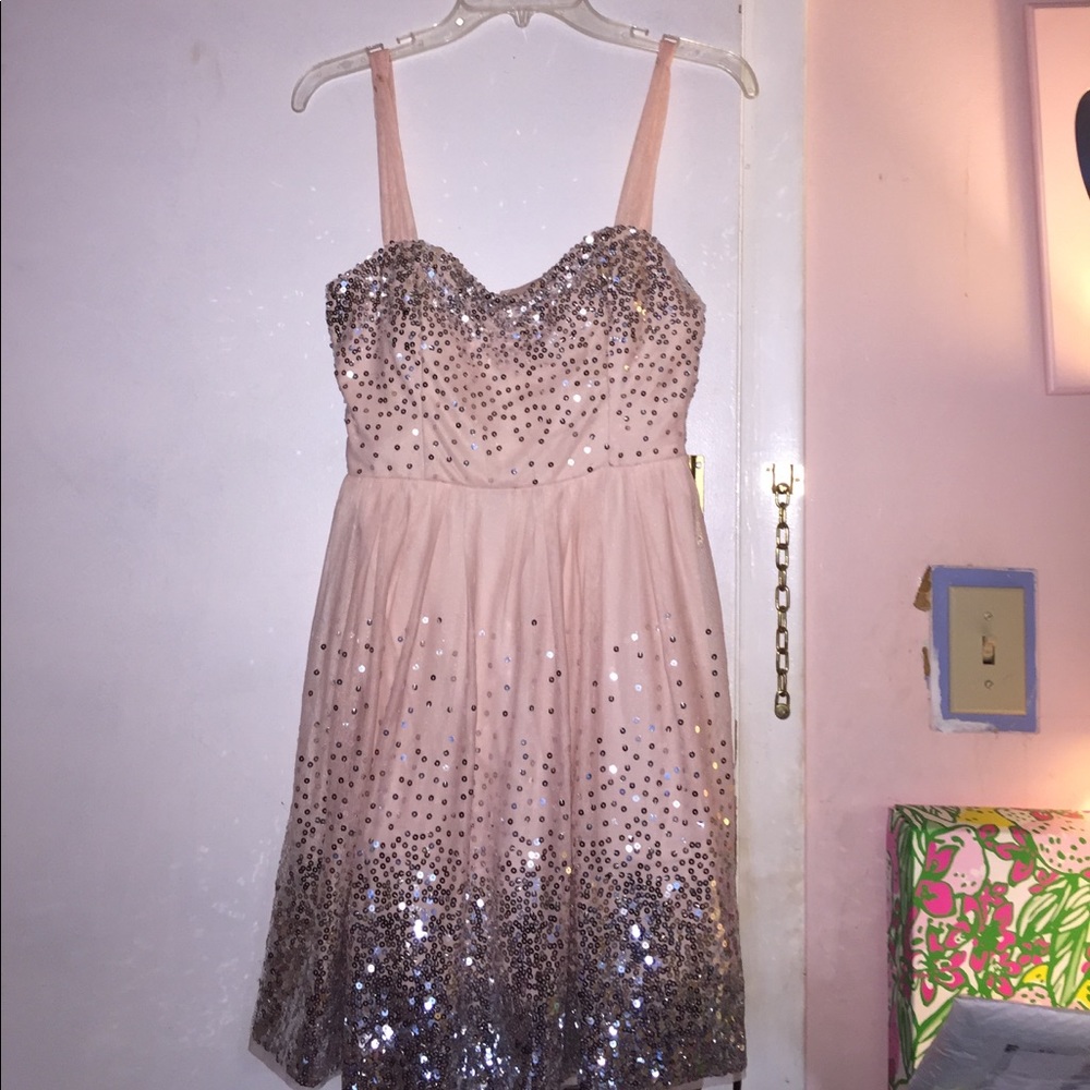 Blush pink formal dress
