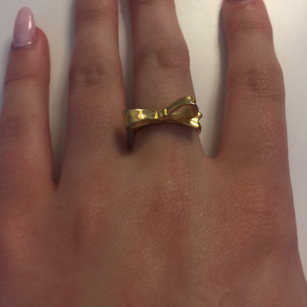 Kate Spade gold bow ring