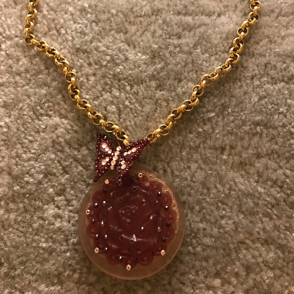 Statement butterfly necklace