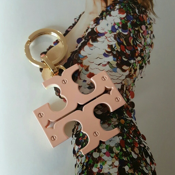 Tory Burch Resin Logo Keychain Charm - Picture 2 of 4