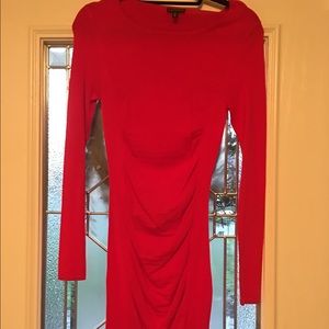 Express Midi red sweater dress