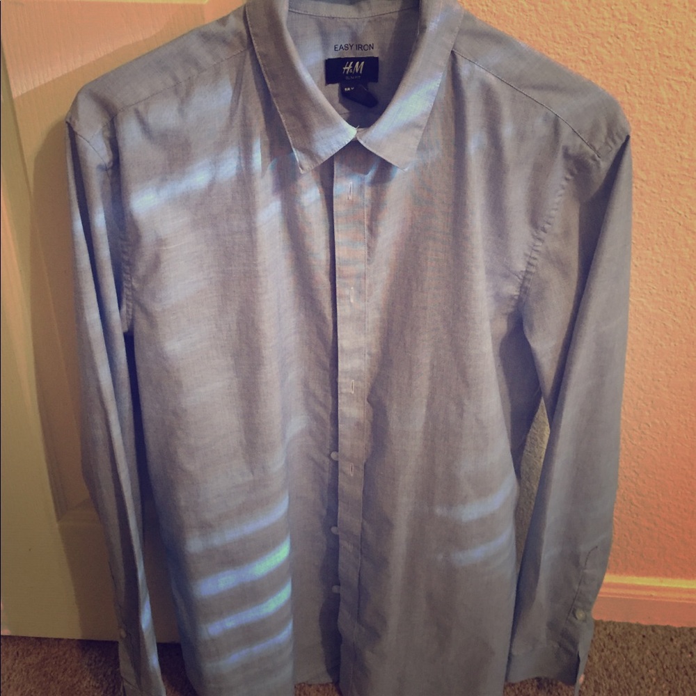 Men's H&M blue button up