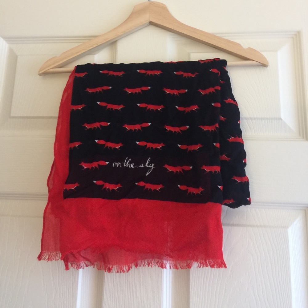 Kate Spade "on the sly" silk scarf