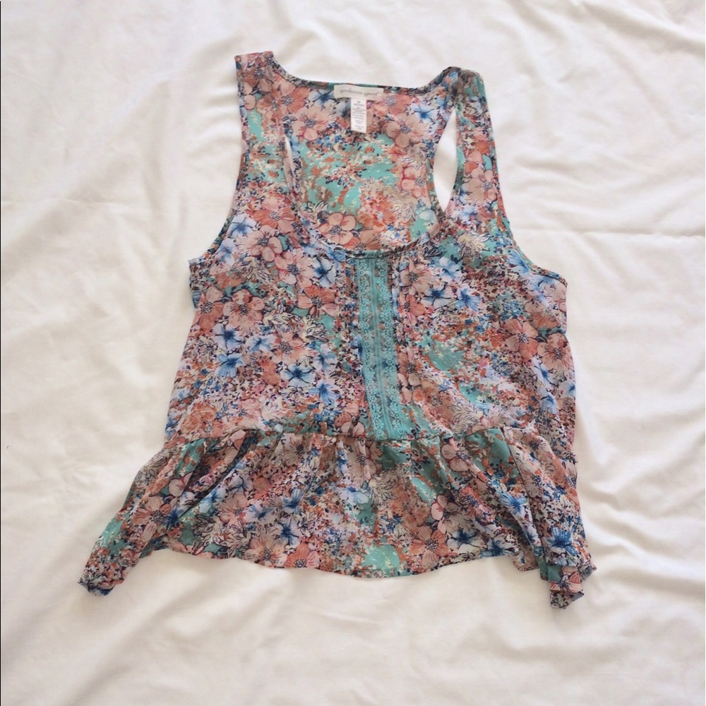 Ambiance apparel Floral crop top HOST PICK