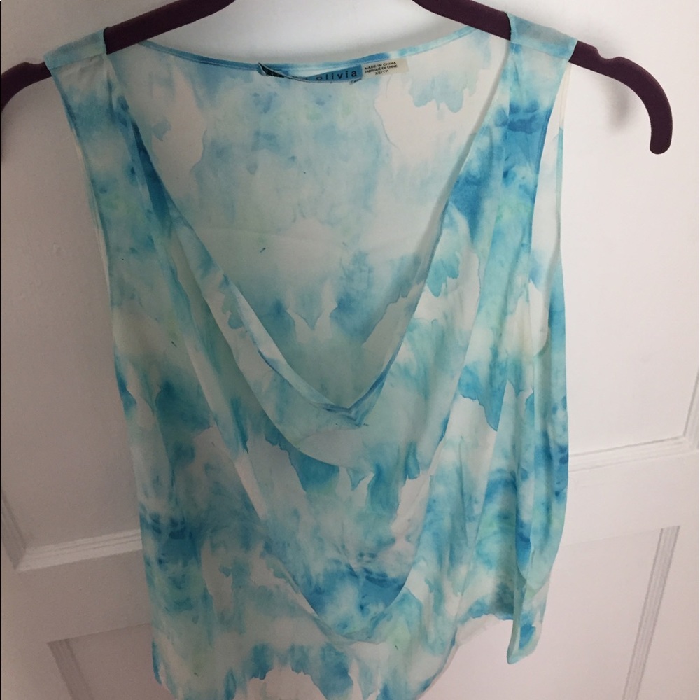Alice + olivia silk top