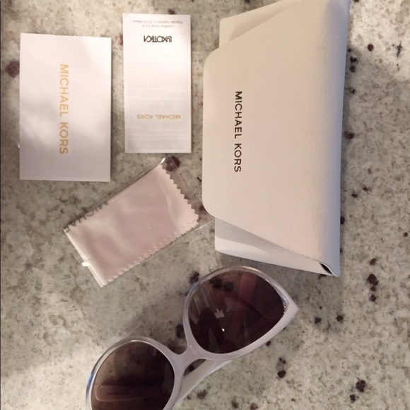 Michael Kors White Sunglasses