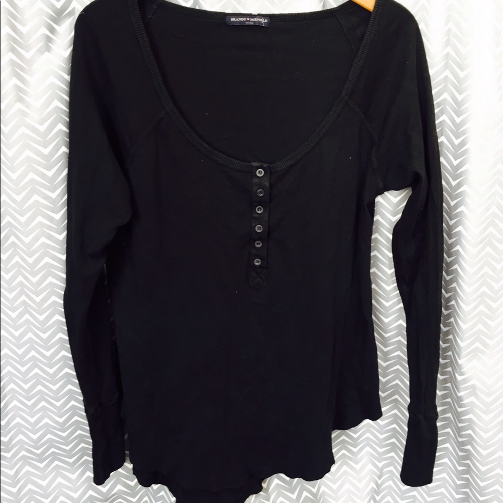 Brandy Melville oversize Henley ONe size