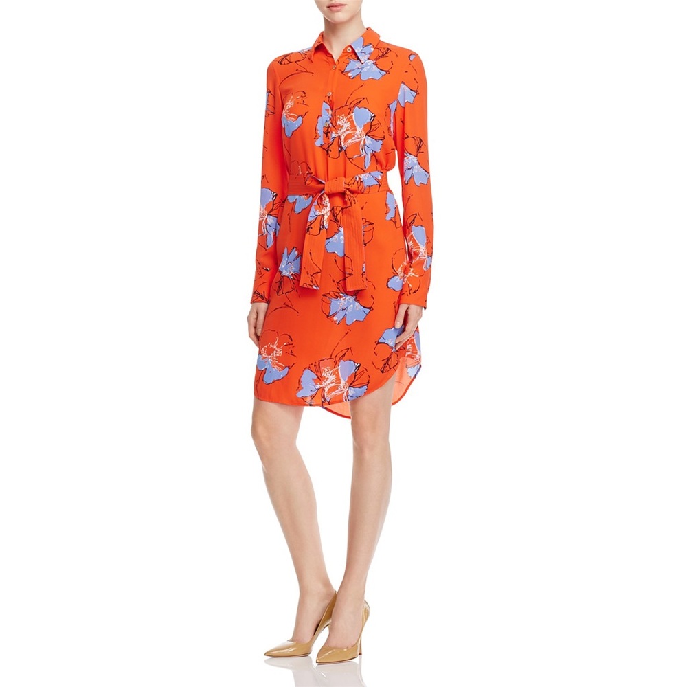 SOLD❗️Foxcroft: Eve Floral Shirt Dress