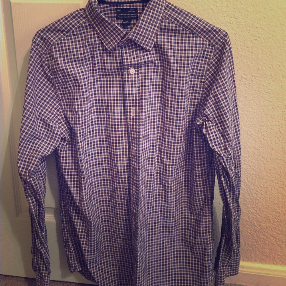GAP plaid button up