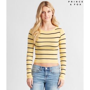 Aeropostale (Prince & Fox) Stripe Cropped Sweater