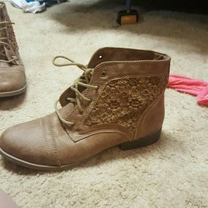 Brown boots from target