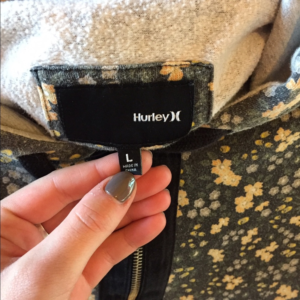 Hurley floral hoodie