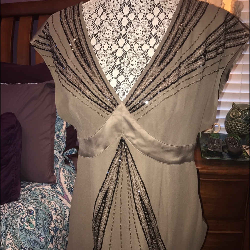 Express Beaded Sequin Blouse