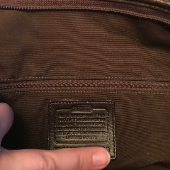 Authentic Coach "C" Print Handbag - Picture 5 of 5