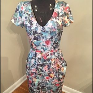 Floral Print Cocktail Dress