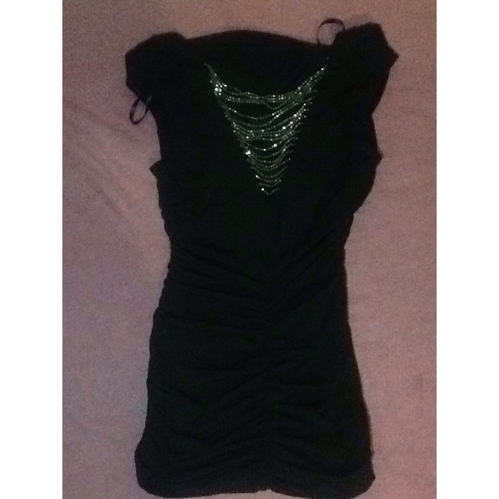 Black bandage mini dress