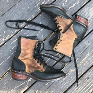 ⚡️SOLD⚡️Vintage western leather roper boot cowboy