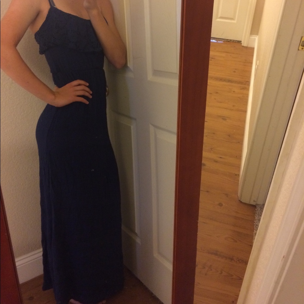 Navy Blue Maxi Dress