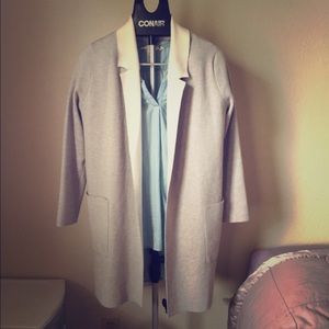 Zara grey cardigan coat