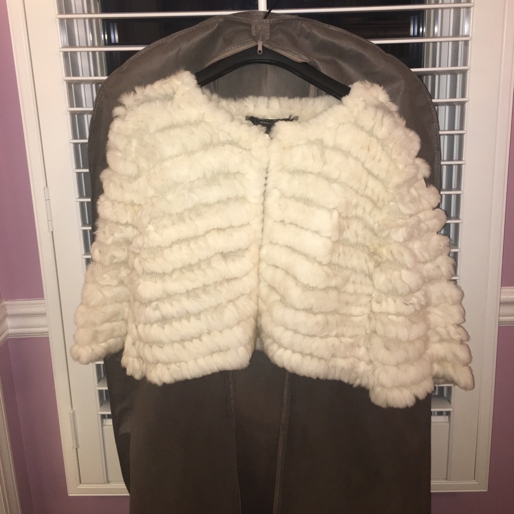 Never been worn BCBG MAXAZRIA fur jackets.