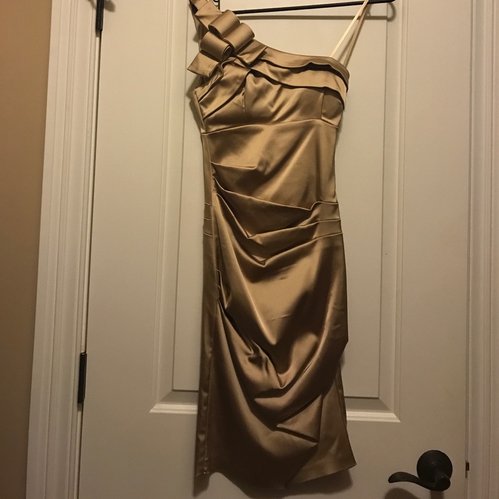 Gold dress