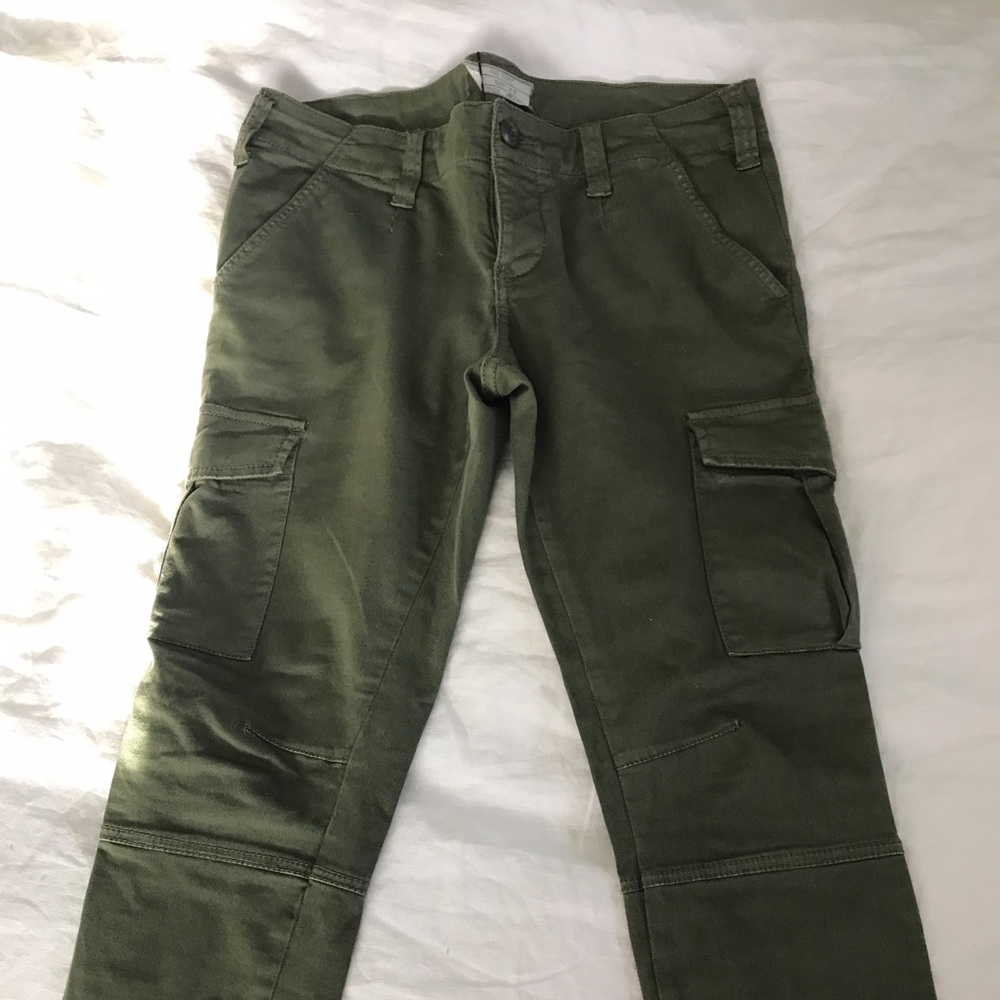 Army green cargo pants Free People