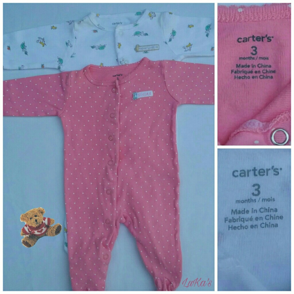 2 footed sleepers Carters