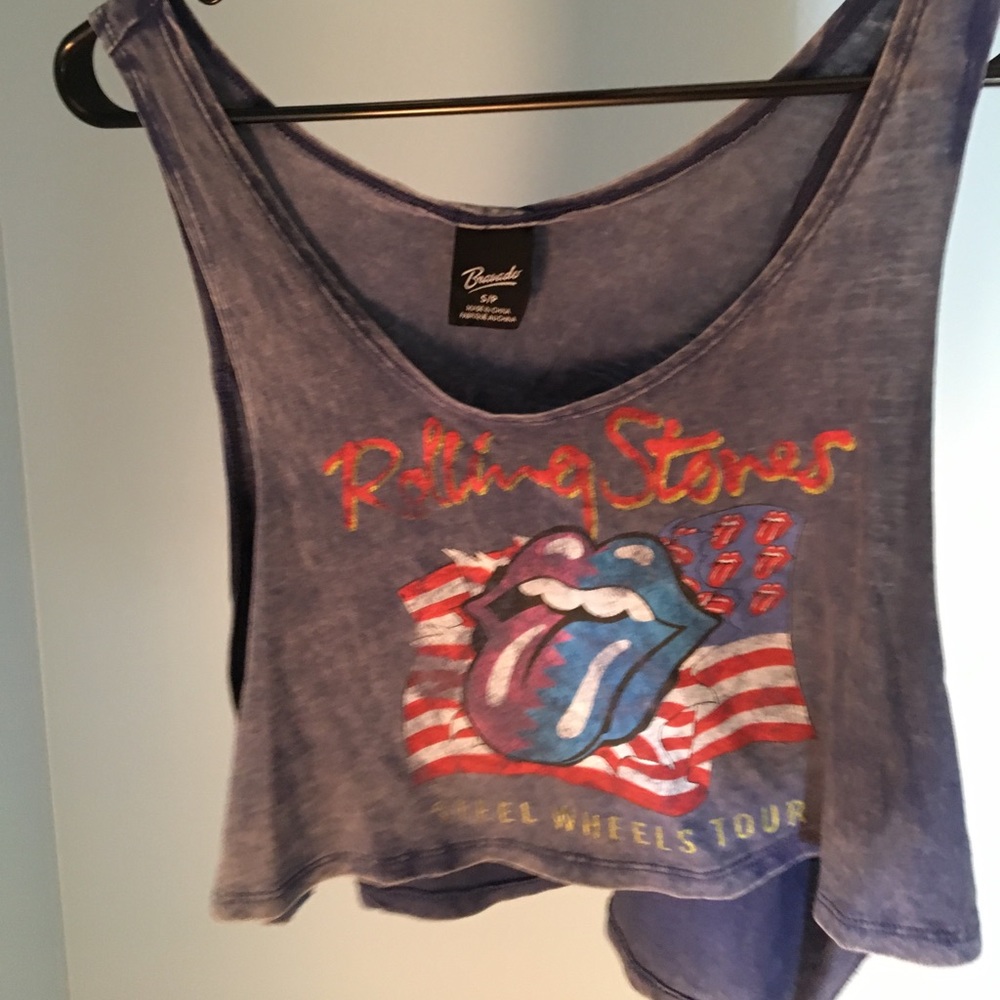 Rolling Stones crop top