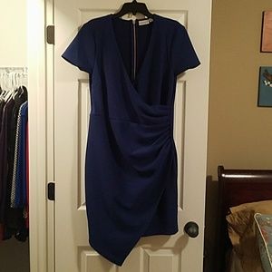Asymmetrical Faux Wrap dress